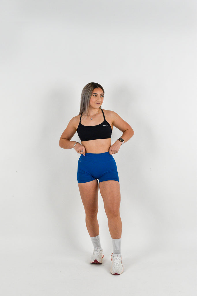 Pulse Seamless Scrunch Shorts - Blue Agave Maxim Active